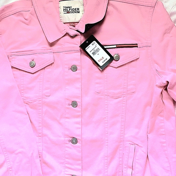bubblegum pink denim jacket